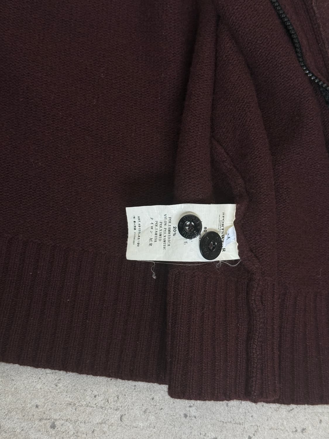 스톤아일랜드 니트 집업 상품이미지5