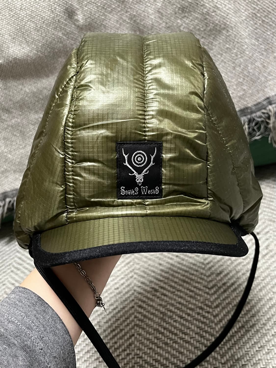 남이서팔 사우스2 웨스트8 나일론 퀼티드 캡 올리브 -M 상품이미지6