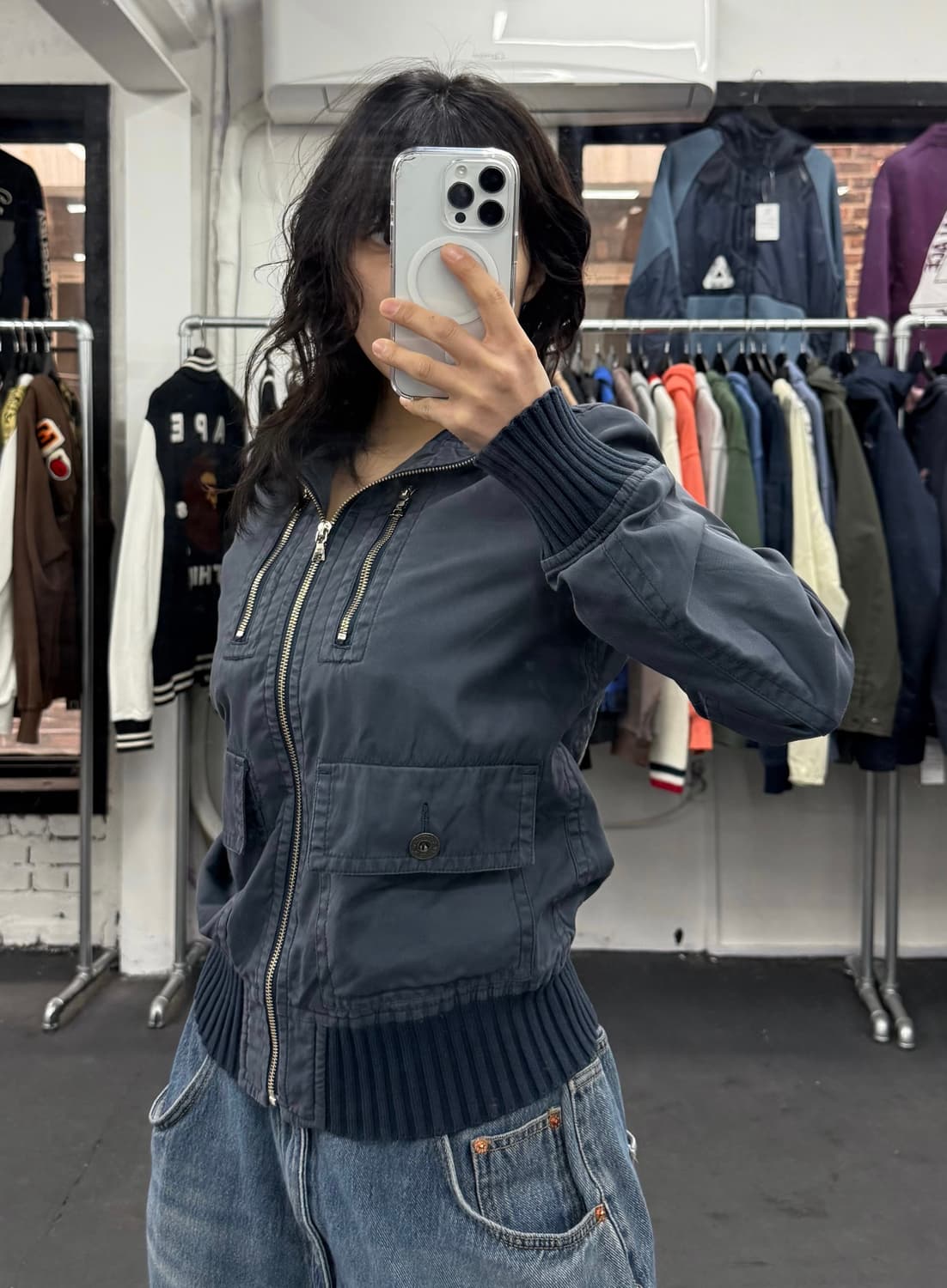 히스테릭 글래머 디트로이트 블루종 자켓 상품이미지3