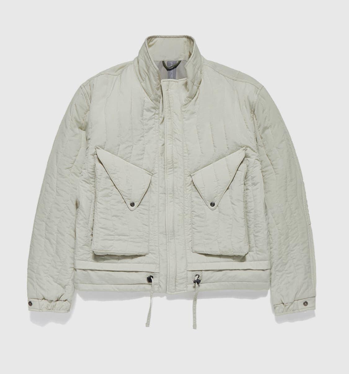 새상품(M)언어펙티드 퀄팅 블루종 자켓 라이트그레이 상품이미지5