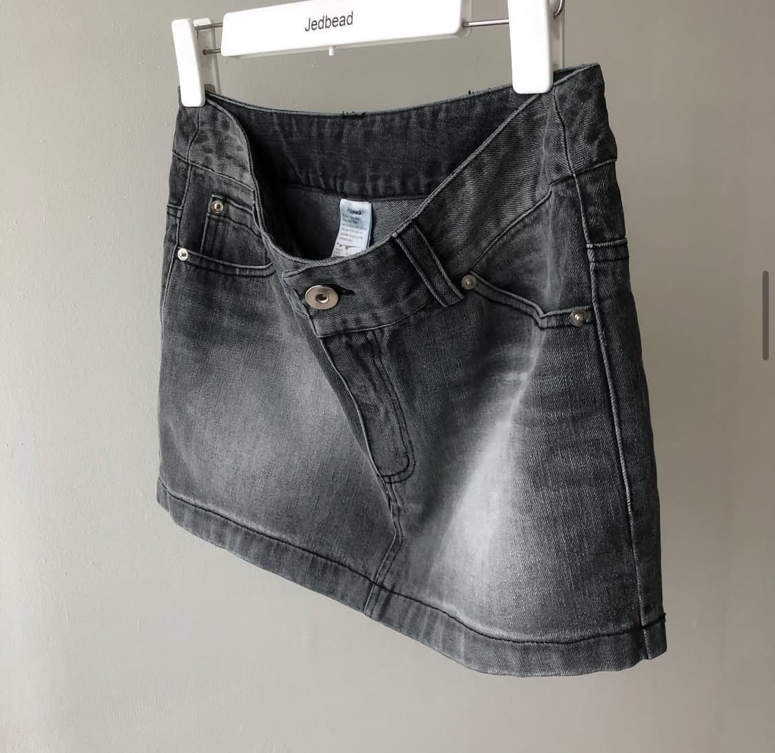 제드비드 로우웨스트 스커트 그레이 상품이미지1