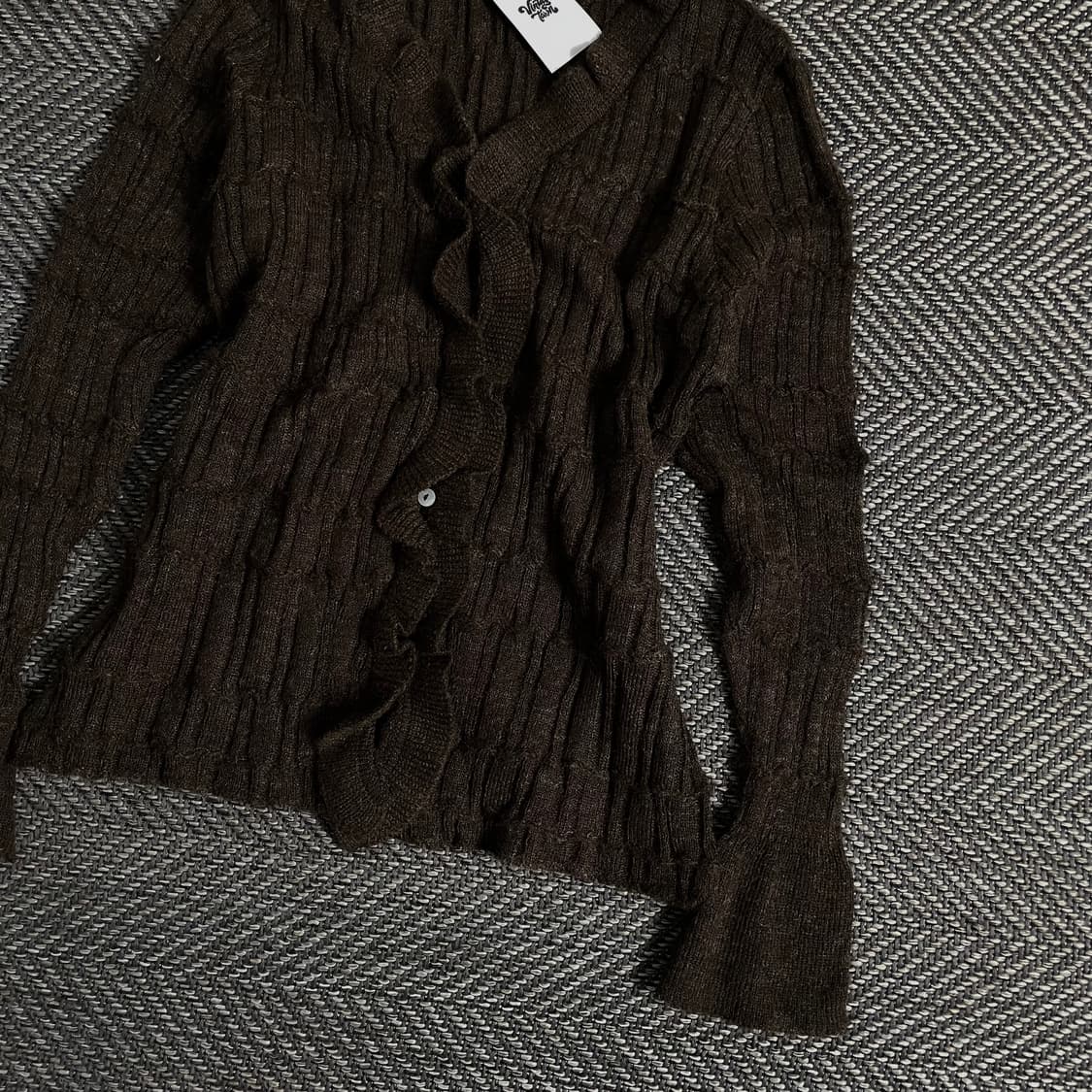 빈티지 우먼스 절개 디테일 가디건o 3379 상품이미지2