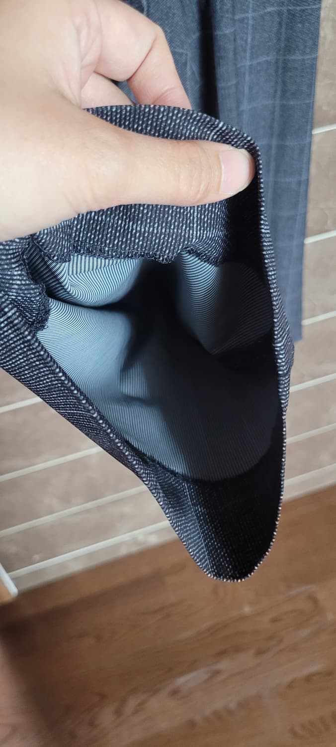 👔남성35인치👔STCO 클래식핏 체크 팬츠 그레이(여름용) 상품이미지6