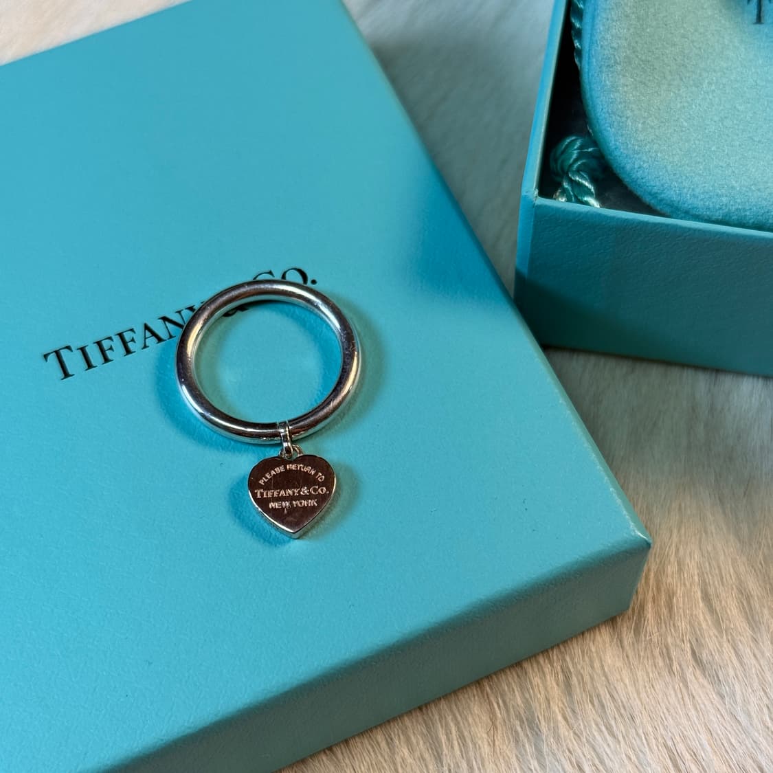 티파니앤코 루베이도 실버 콤비 하트 태그 링 6.5호 상품이미지2