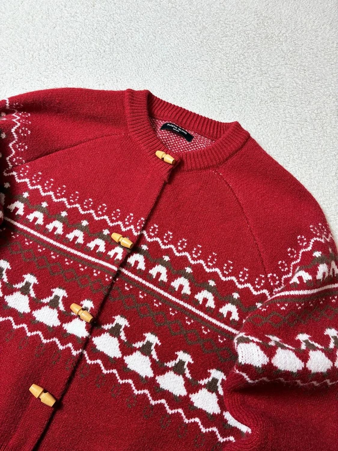 플라스틱아일랜드 25ss 토글 니트 가디건 PN7463 상품이미지3