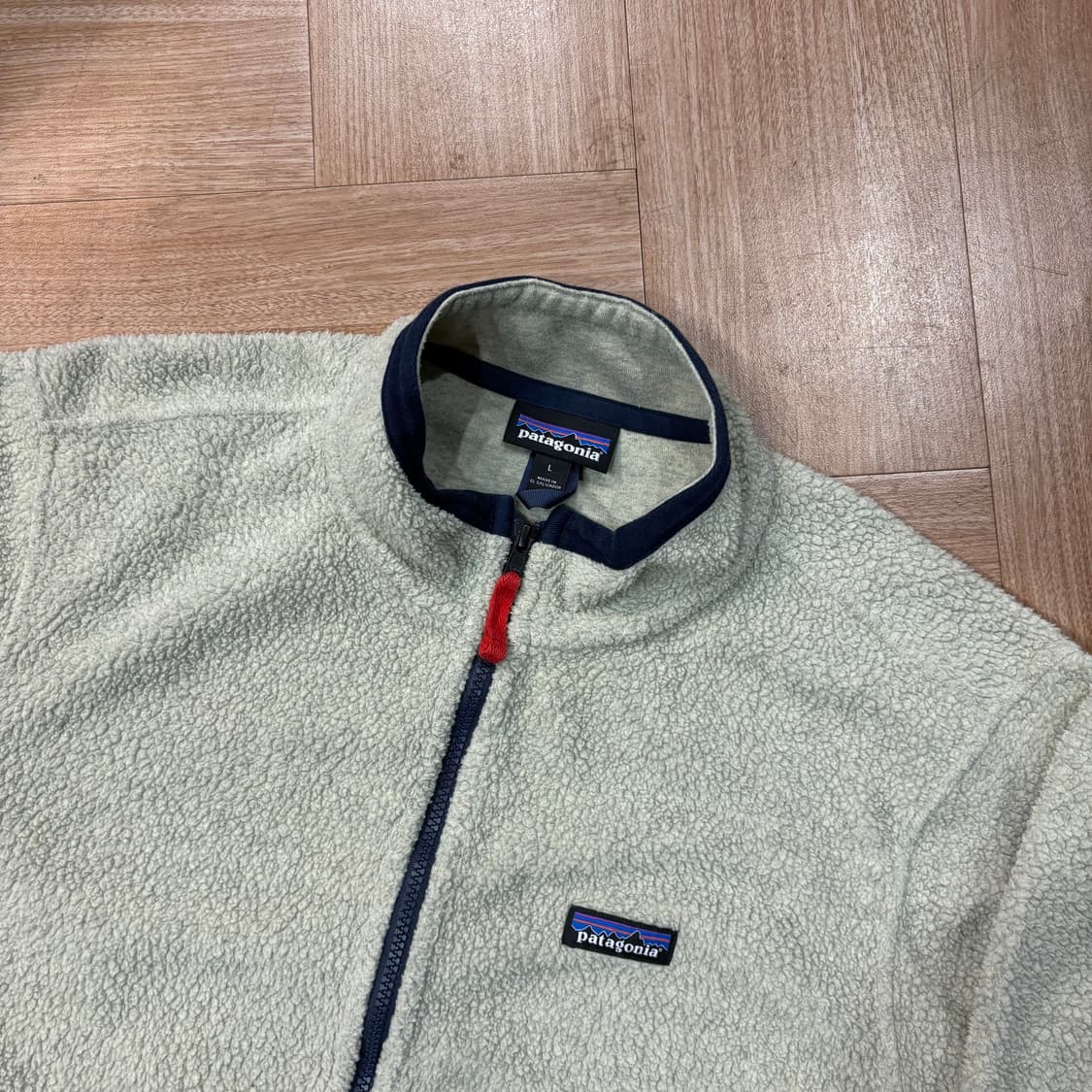 파타고니아 오트밀 헤더 시어링 플리스 자켓 상품이미지2