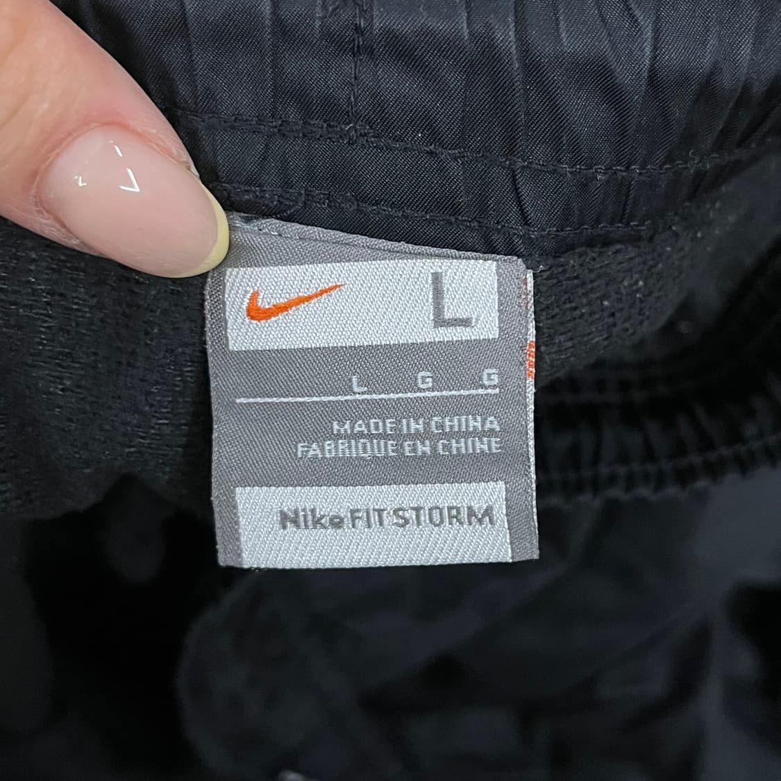 [정품/L] 나이키 블랙 바람막이 트레이닝 바지 b14 상품이미지4