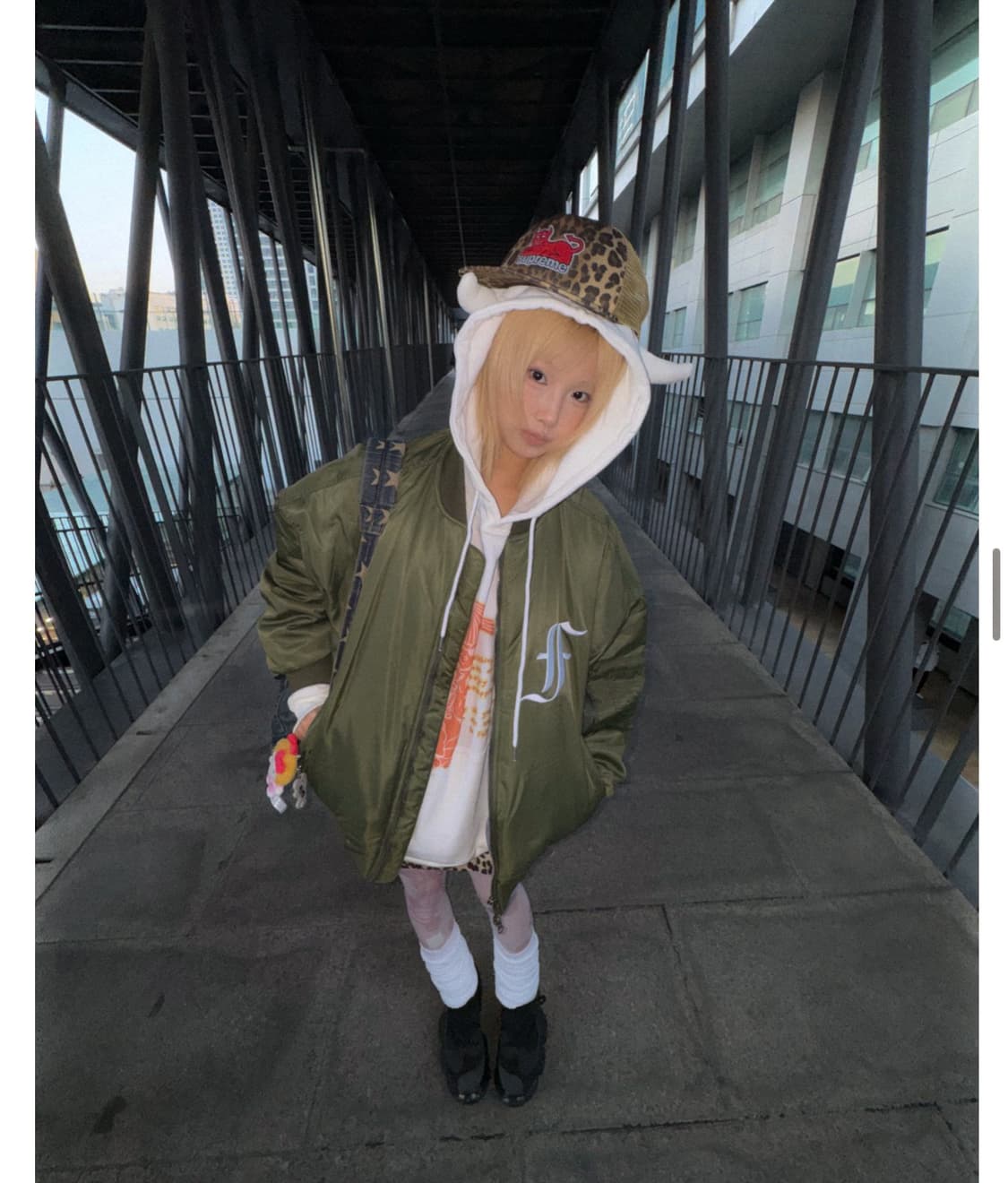 샵페어리 봄버 (카키) 상품이미지2