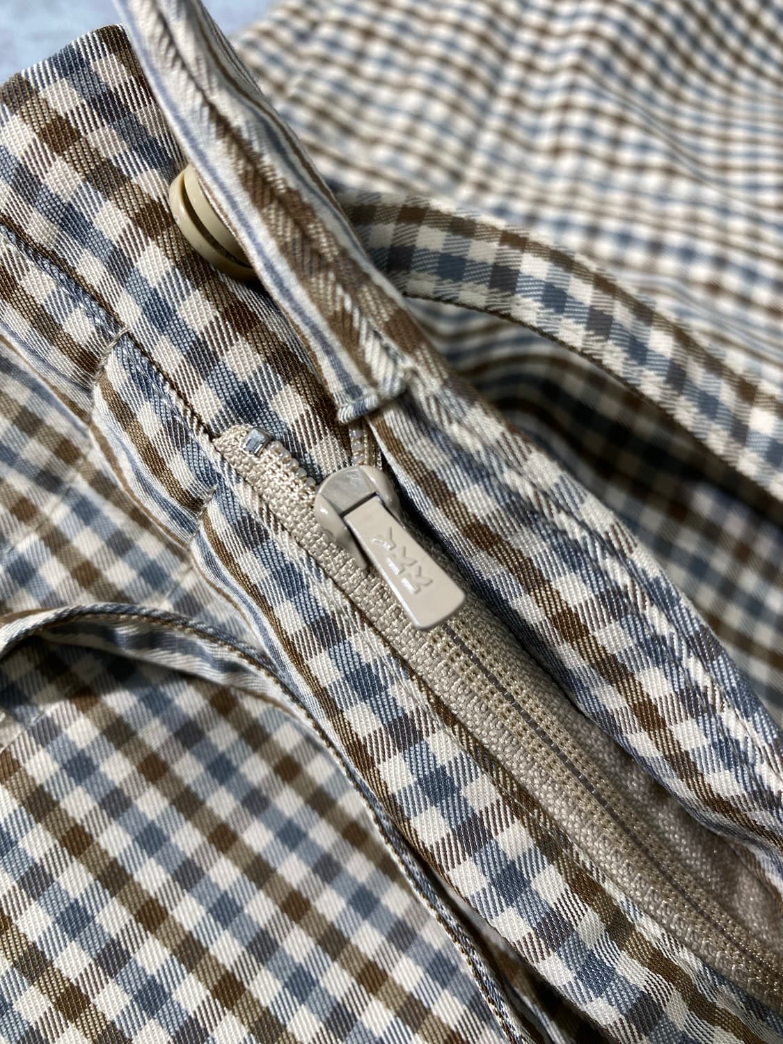 [34] Youth 유스 깅엄체크 와이드 슬랙스 팬츠 상품이미지4