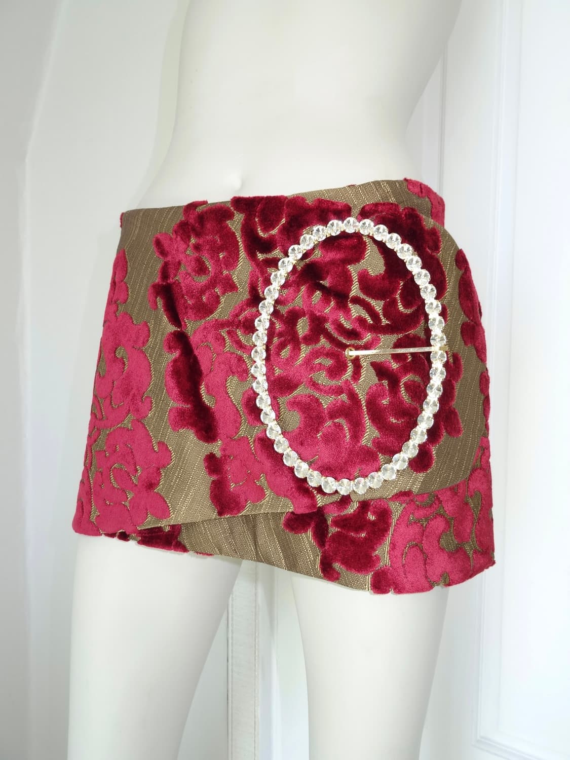 Dolce&gabbana  Rhinestone buckle Skirts 상품이미지1
