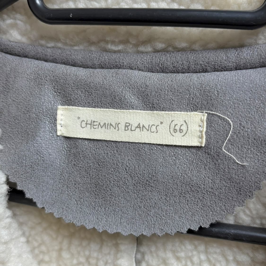 3681 그레이 안감퍼 버클 롱무스탕 코트 자켓 상품이미지6