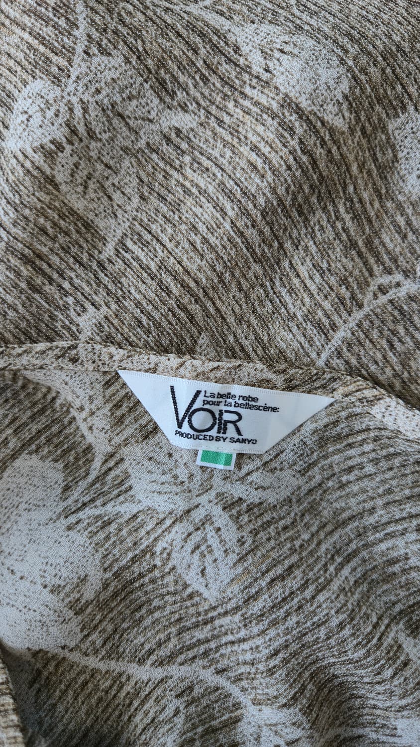 트리아세테이트 슬립 롱 원피스 브라운 플라워 상품이미지6