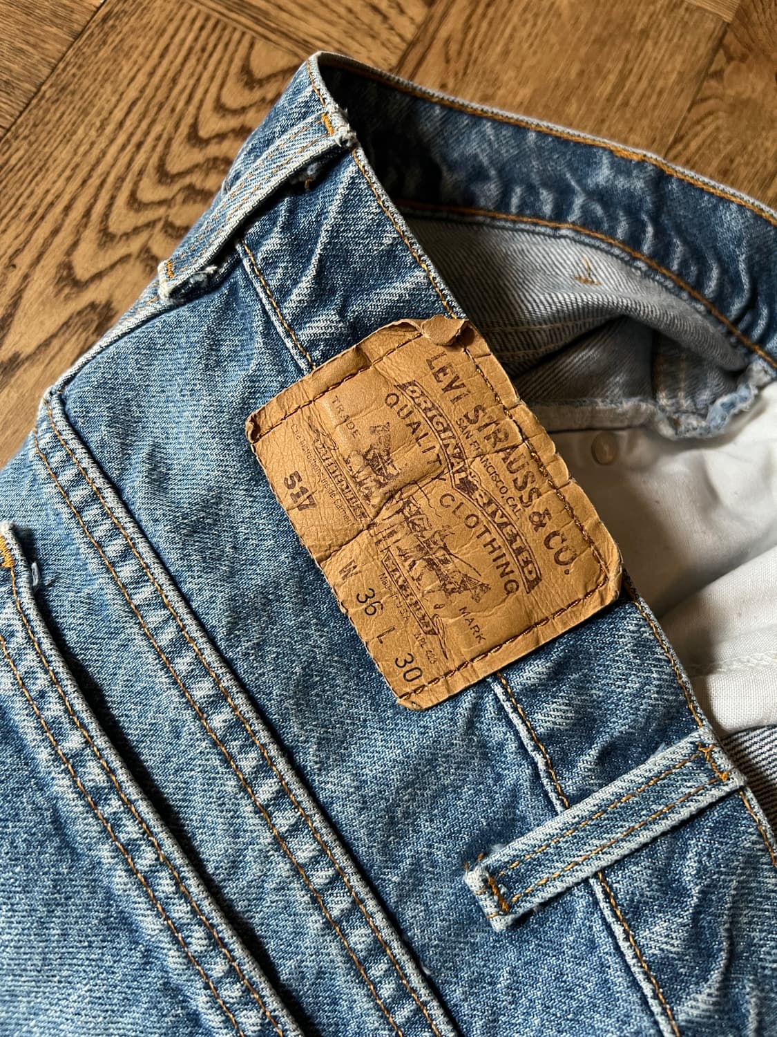 [36]90's 리바이스 517 오렌지탭 Made in USA 플레어진 상품이미지6