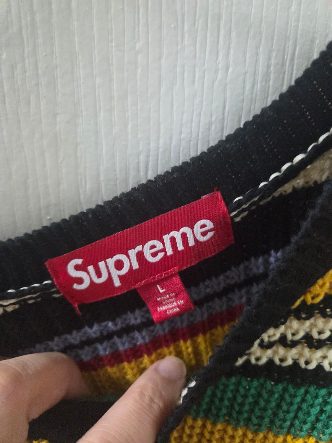 슈프림 스몰 박스 립드 스웨터 멀티컬러 - 23FW 상품이미지5