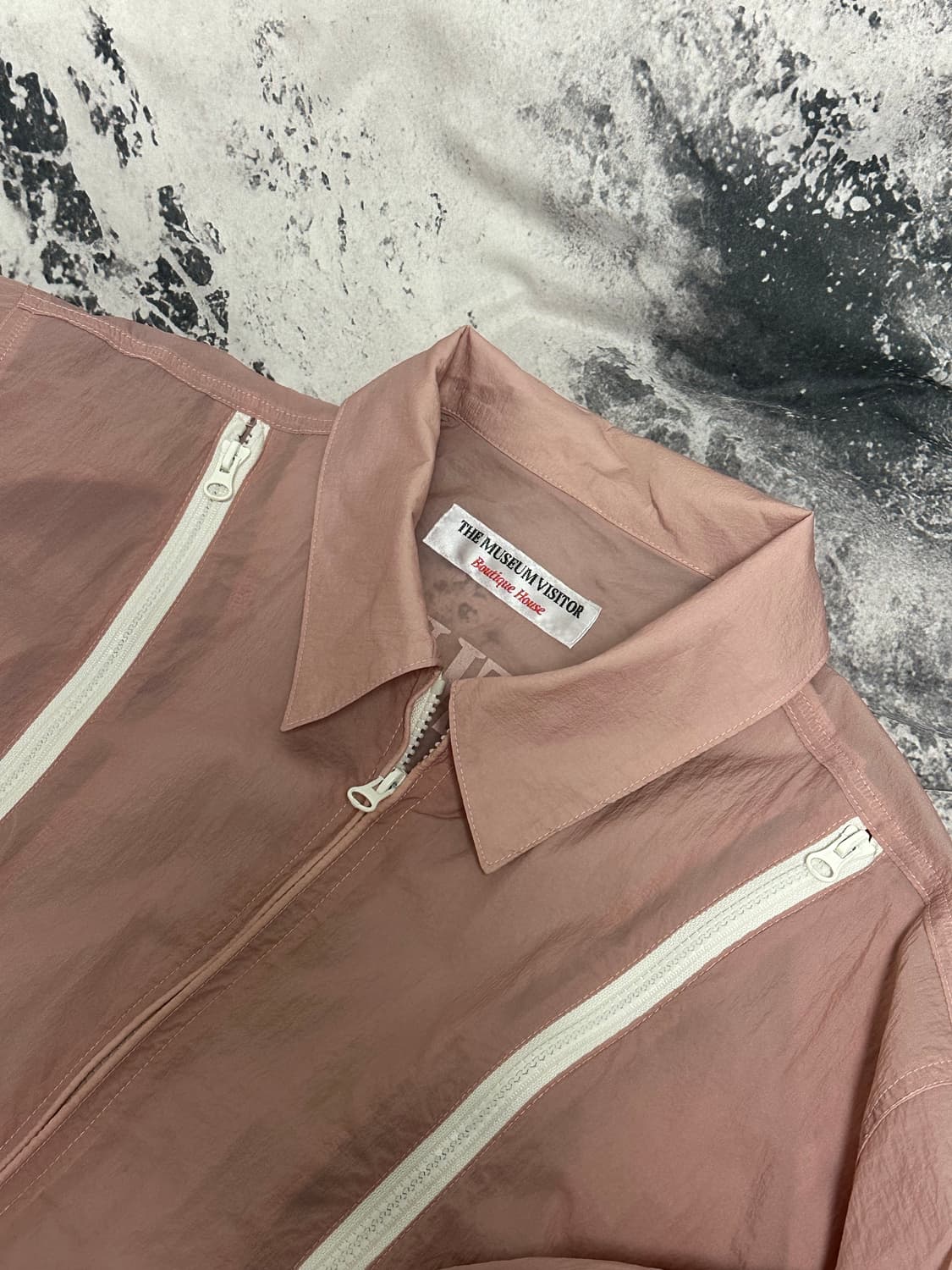 더뮤지엄비지터 윈드브레이커 핑크 XL 새상품급 상품이미지7