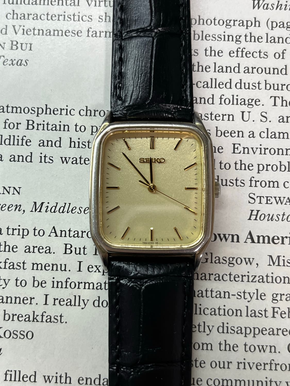 빈티지 세이코 탱크 텍스처 다이얼 쿼츠 상품이미지1