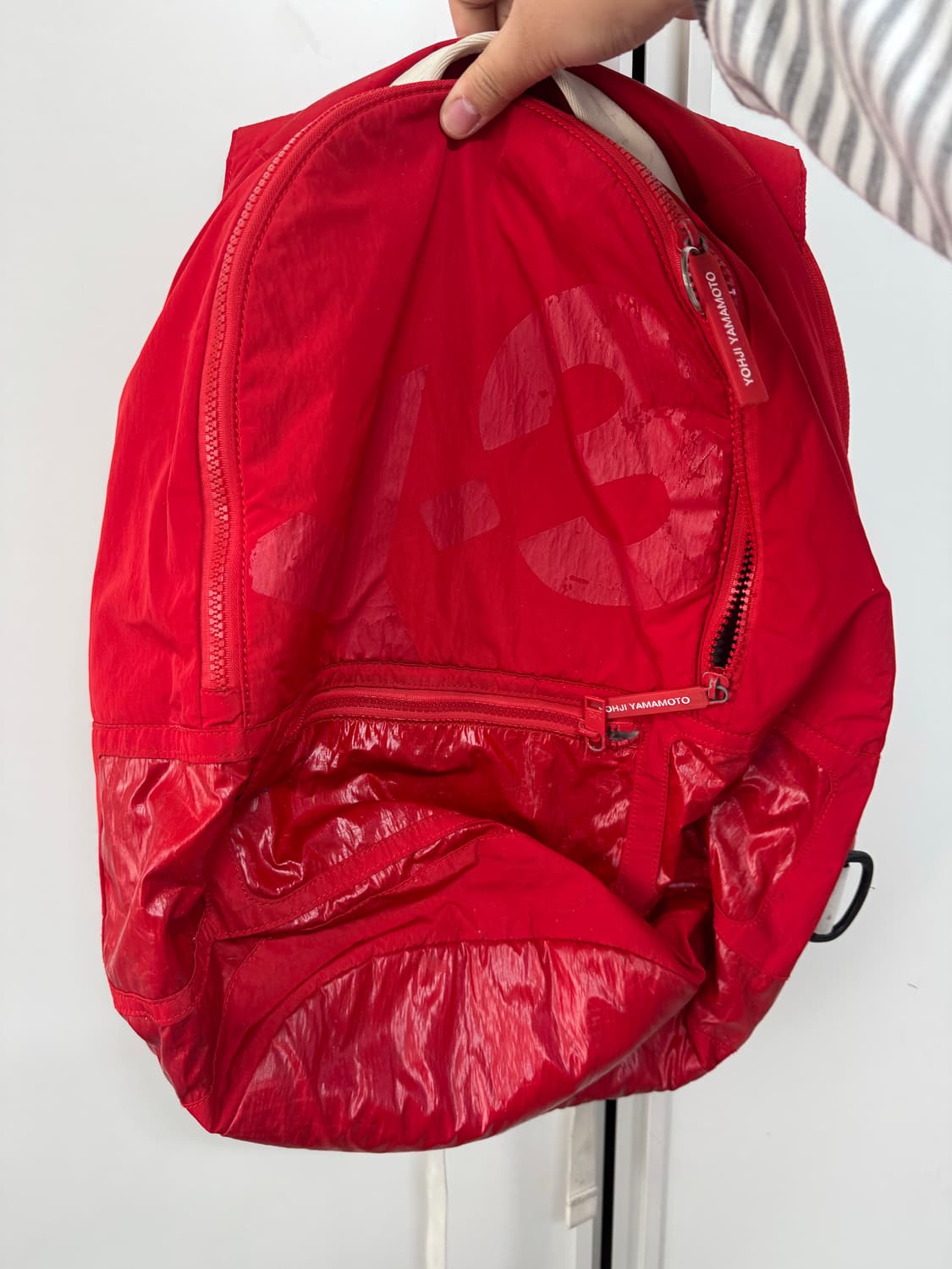 Y-3 요지야마모토 빈티지 레드 백팩  상품이미지1