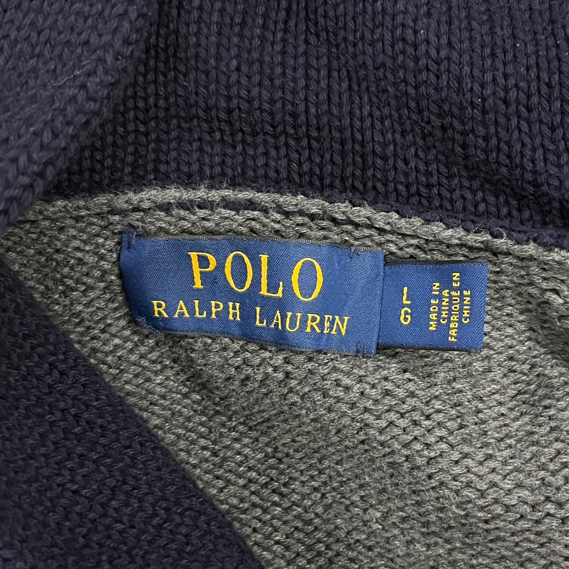 [정품/L] 폴로 랄프로렌 스트라이프 가디건 네이비 회색 b19 상품이미지5