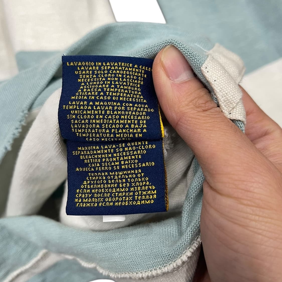 폴로 랄프로렌 빈티지 슬림핏 럭비 티셔츠 상품이미지7