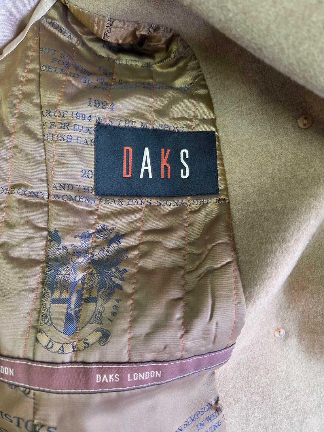 DAKS 여성 더블 코트 L#신품급 상품이미지9