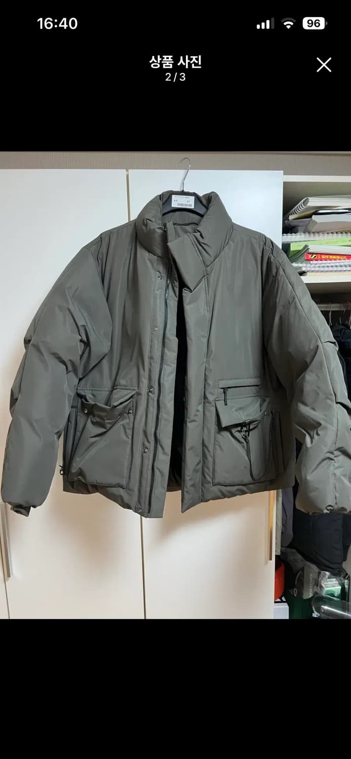 무신사 패딩 [시티 레저] 논 퀼팅 다운 숏 패딩 재킷 [머드 상품이미지2