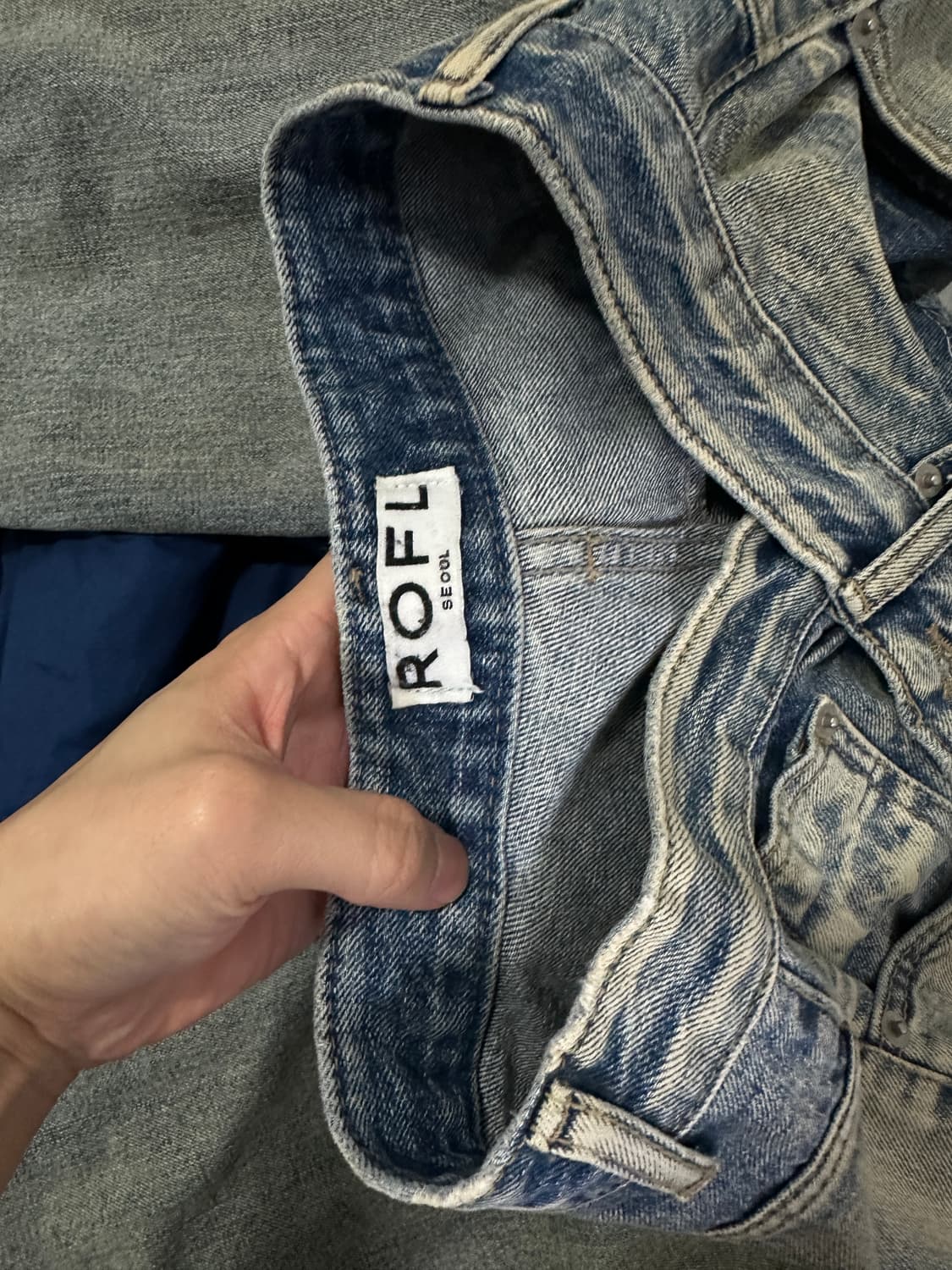 ROFL 와이드 데님펜츠  상품이미지3