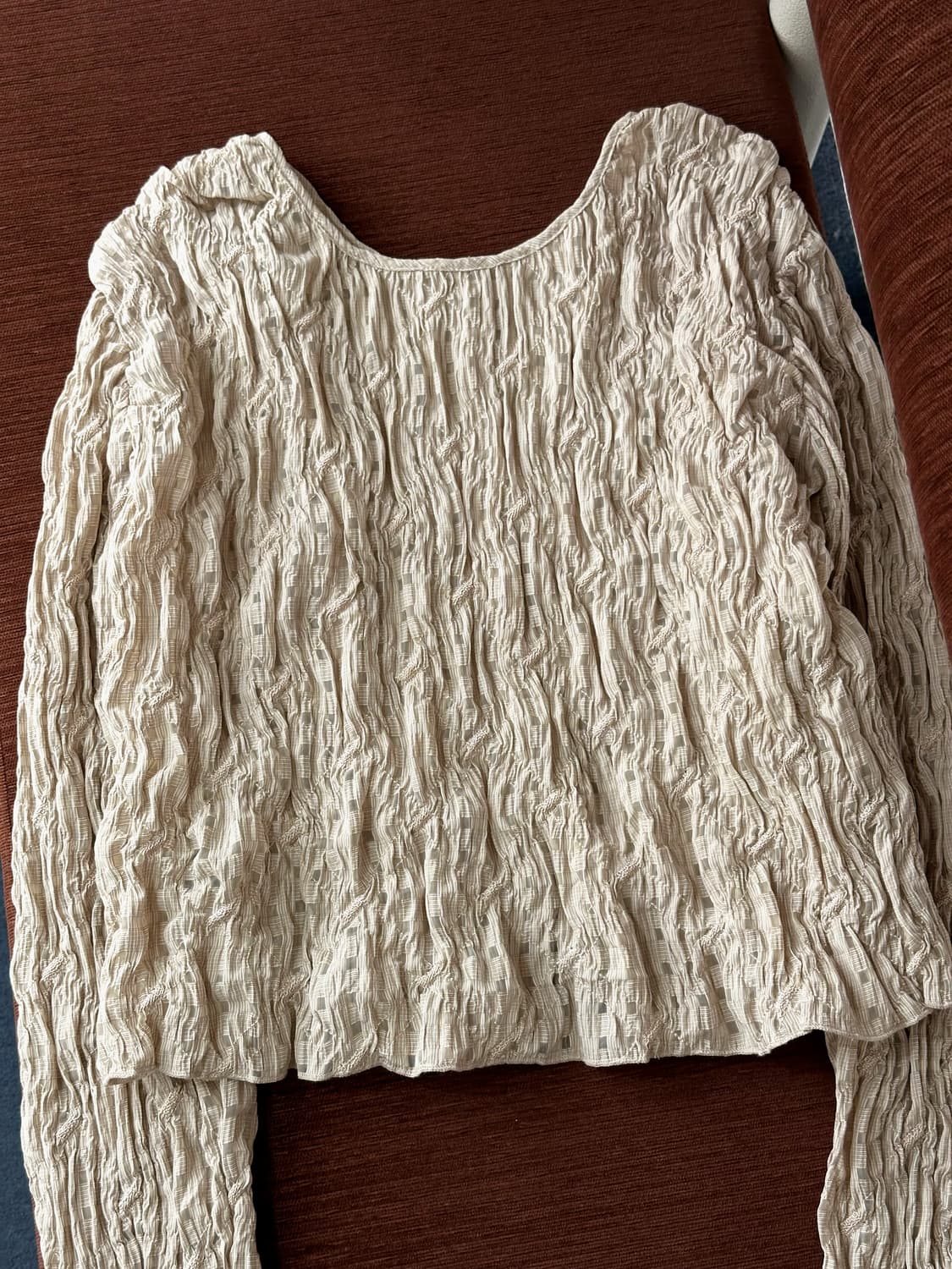 2way multi pleats design blouse top 상품이미지7