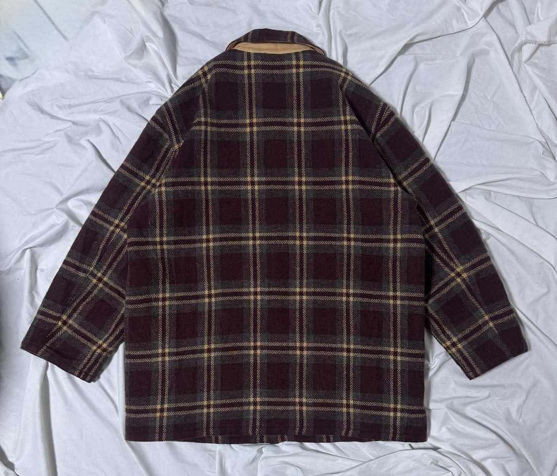 엘엘빈 울 체크 퀼팅 자켓 상품이미지2