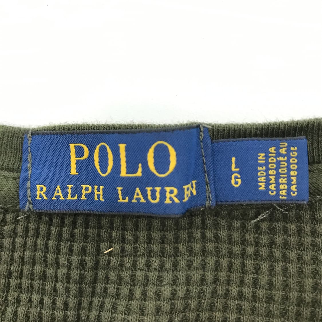 폴로 랄프로렌 와플슬리브 카키 [L] 상품이미지5