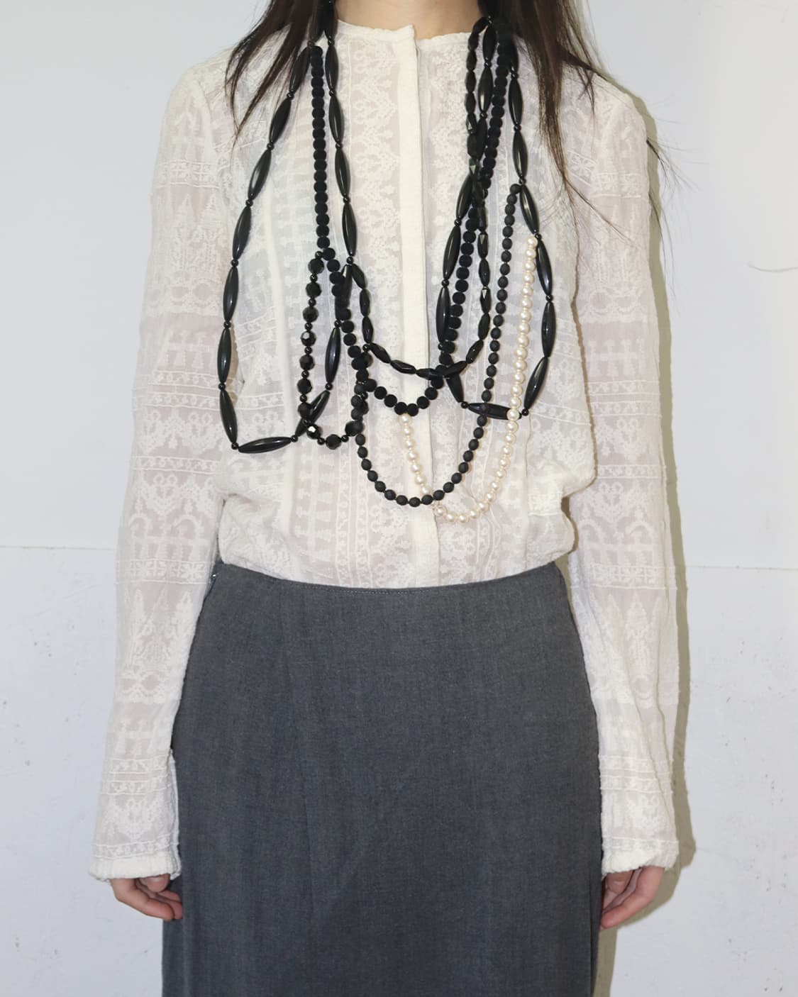 꼼데가르송 펄 & 비즈 하모니 네크리스 상품이미지1