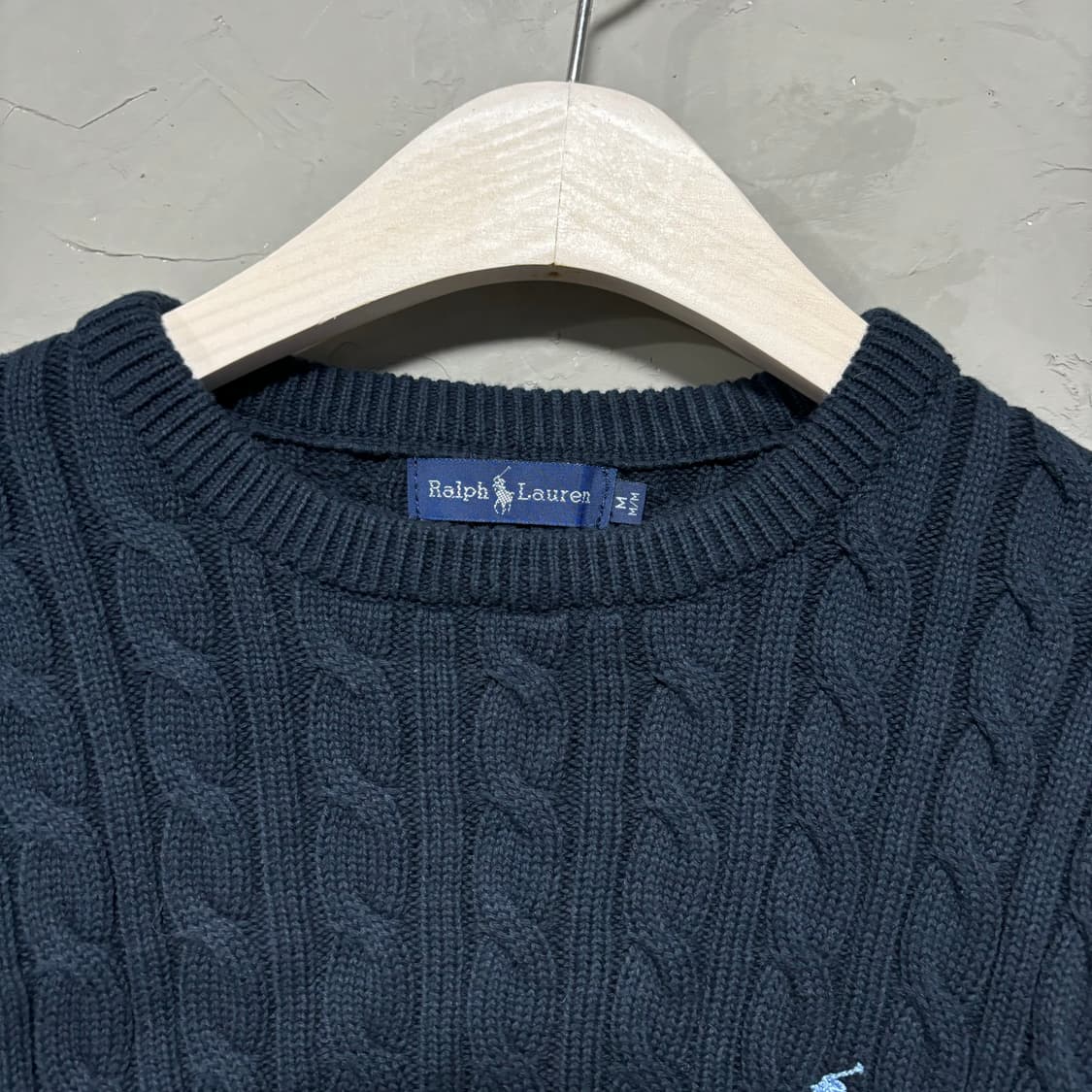 폴로 랄프로렌 꽈배기 니트 네이비 블루 상품이미지3