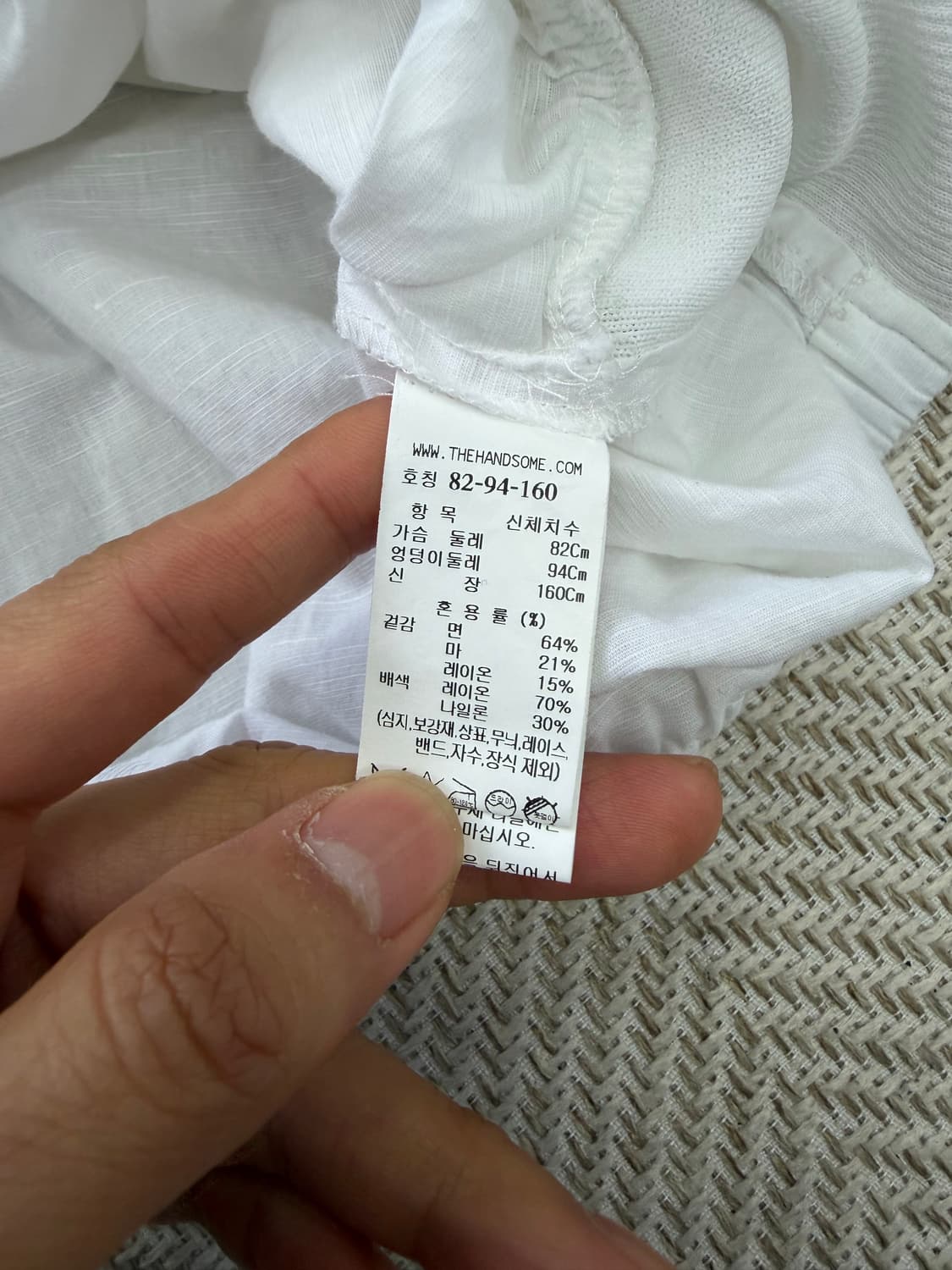 정품) 시스템 한섬 오버사이즈 22ss 셔츠자켓 82 상품이미지7