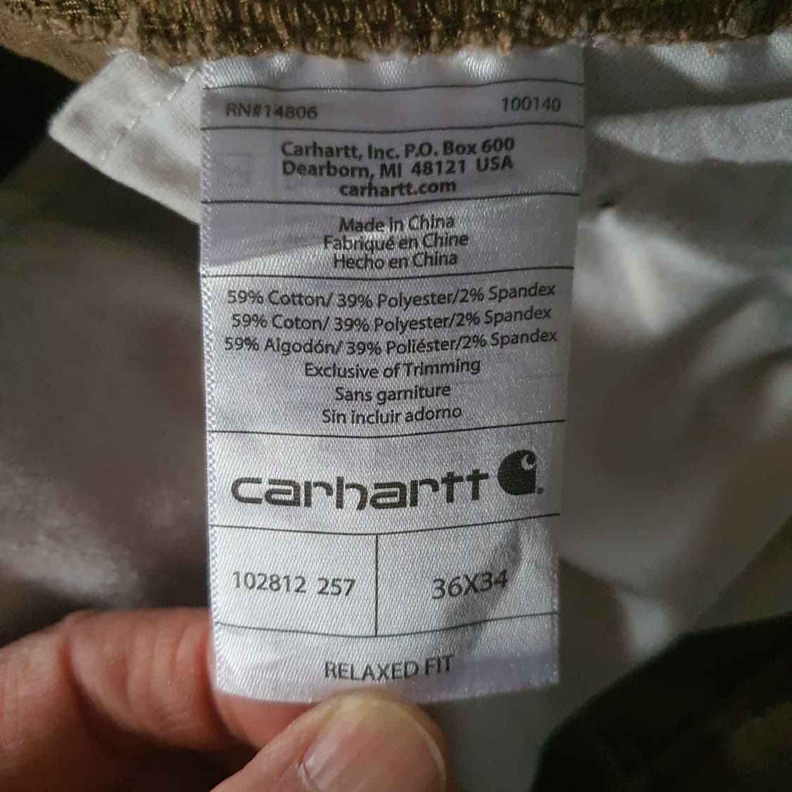 칼하트  풀 스윙 크라이더 던가리 팬츠 2.0 no.75 상품이미지6