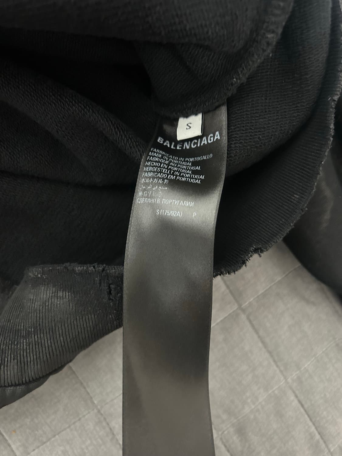 [S] 발렌시아가 더티 개퍼 후드집업 티셔츠 상품이미지4