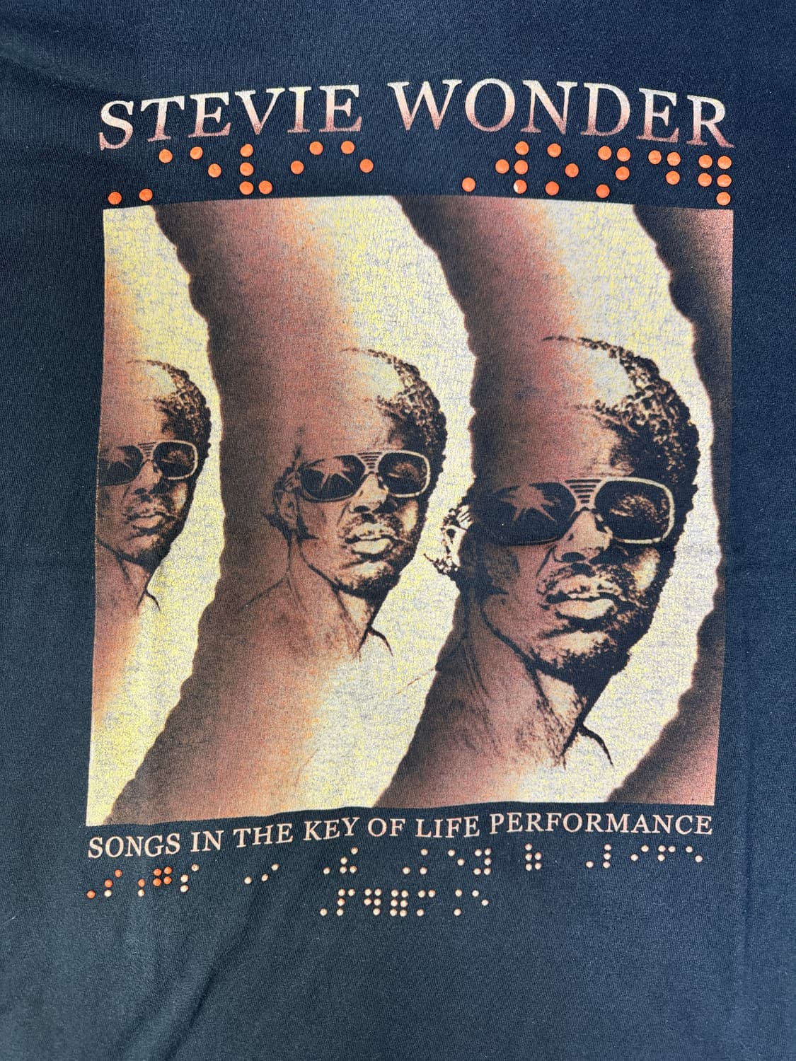 빈티지 스티비원더 STEVIE WONDER 2015투어 티셔츠 XL 상품이미지2