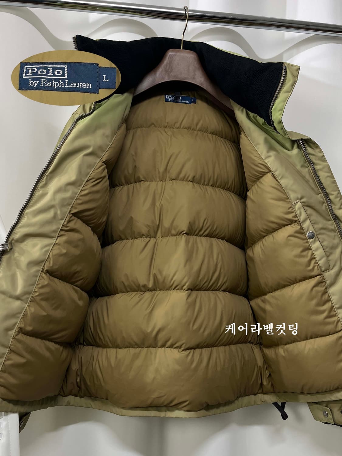 폴로 랄프로렌 유틸리티 하이넥 탄베이지 다운푸퍼 필드 자켓 상품이미지3