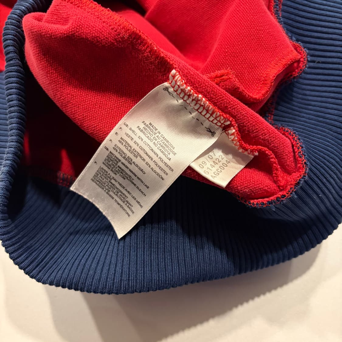 [S] 07s 아디다스 베켄바우어 삼선 트랙탑 레드 네이비 D27 상품이미지6