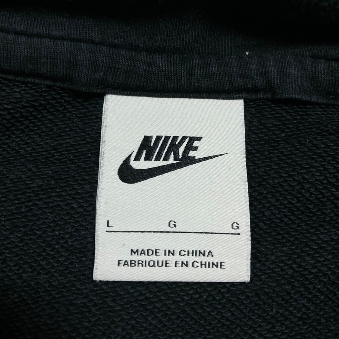 나이키 퓨추라 스몰 로고 블랙 후드 집업 상품이미지3