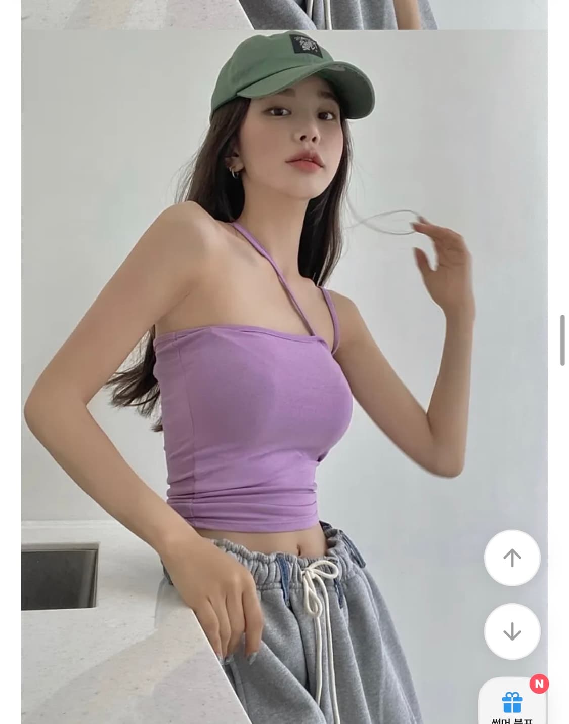 헤이미 언발 두줄 나시 상품이미지2