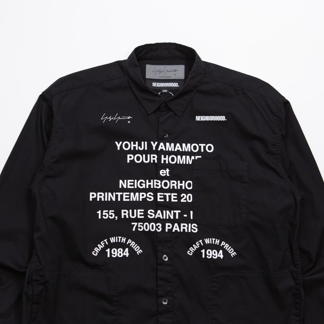 24FW 요지 야마모토 x 네이버후드 프린트 셔츠 상품이미지3