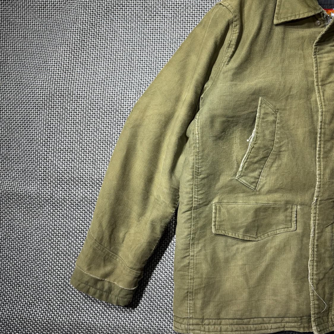 빈티지 워크 자켓 그린 (L/OLD-8326 ) 상품이미지5