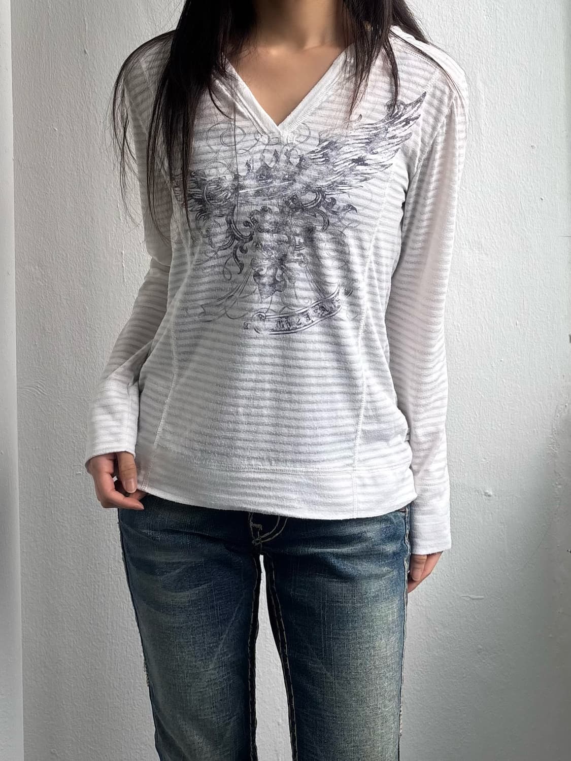 Vintage GV2 Graphic White Hood 상품이미지1