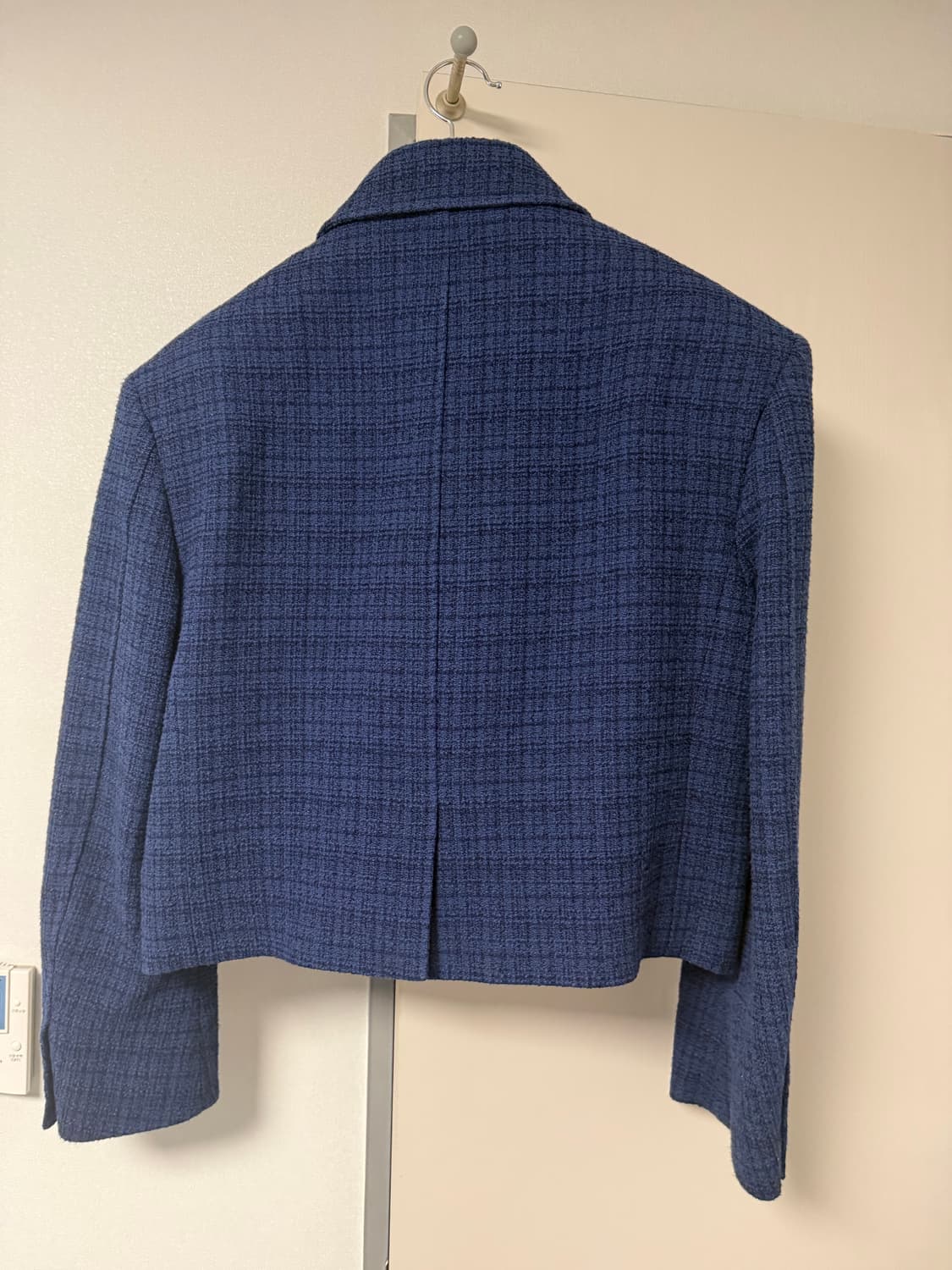 렉토 이카로 트위드 자켓 블루 S 상품이미지3