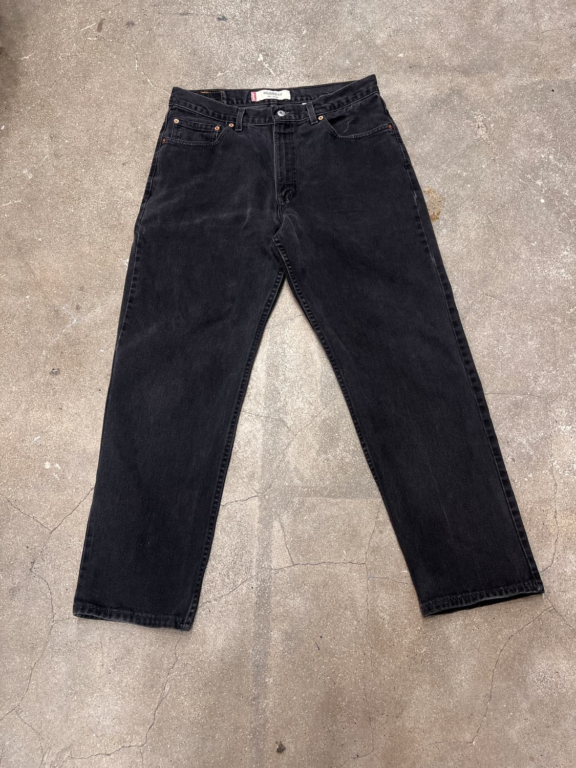 00‘s 리바이스 550 릴렉스핏 블랙진 USA 상품이미지1