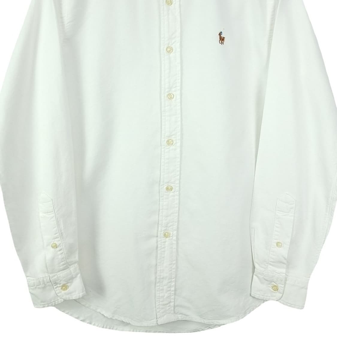 [폴로 랄프로렌] 포니 로고 자수 커스텀핏 셔츠 화이트 M18940 상품이미지5