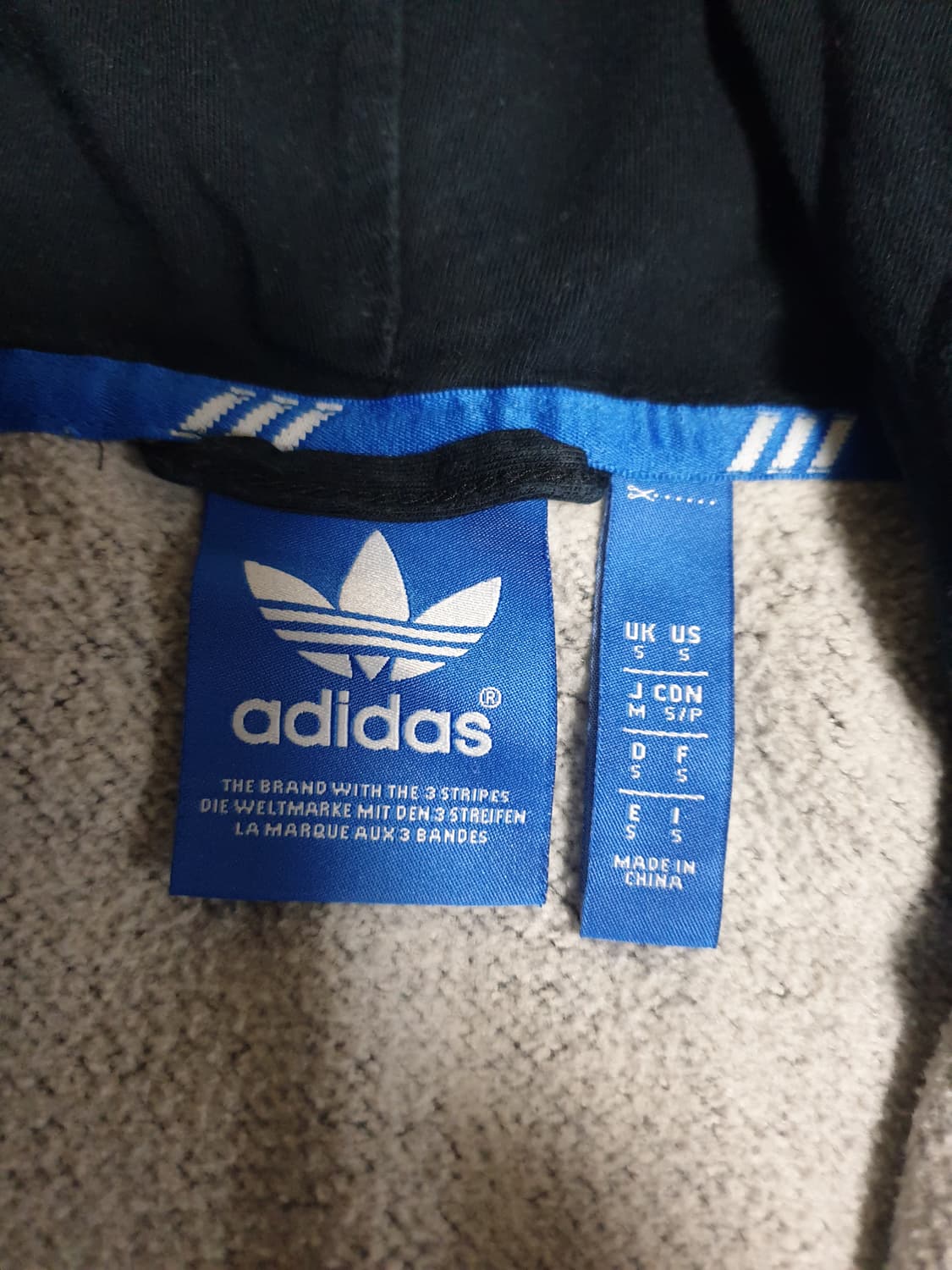 아디다스 빈티지 후드 짚업 자켓  (S) 상품이미지3