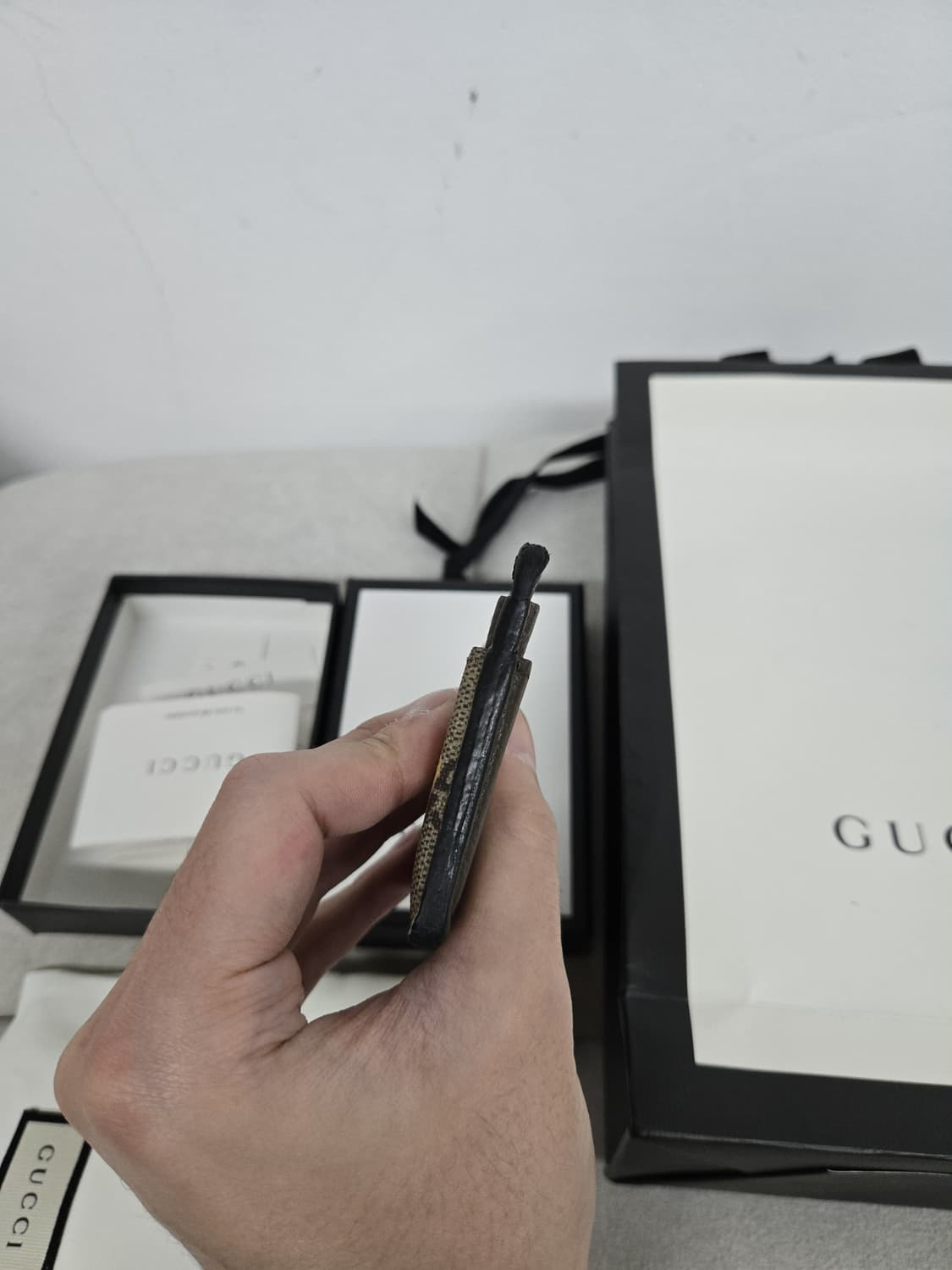 [보증서 정품] 구찌 나비 카드지갑 상품이미지4