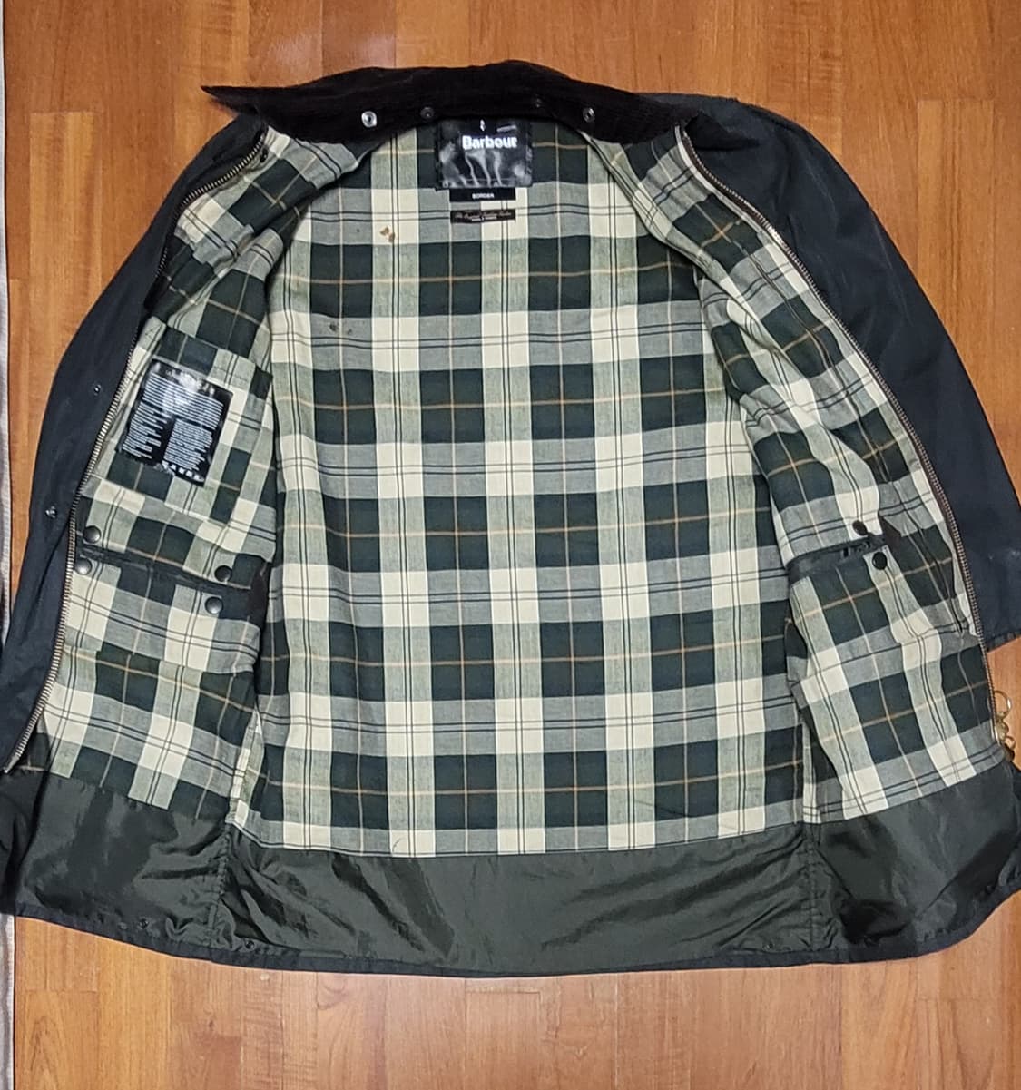 바버 보더 왁스 자켓 세이지 40 상품이미지4