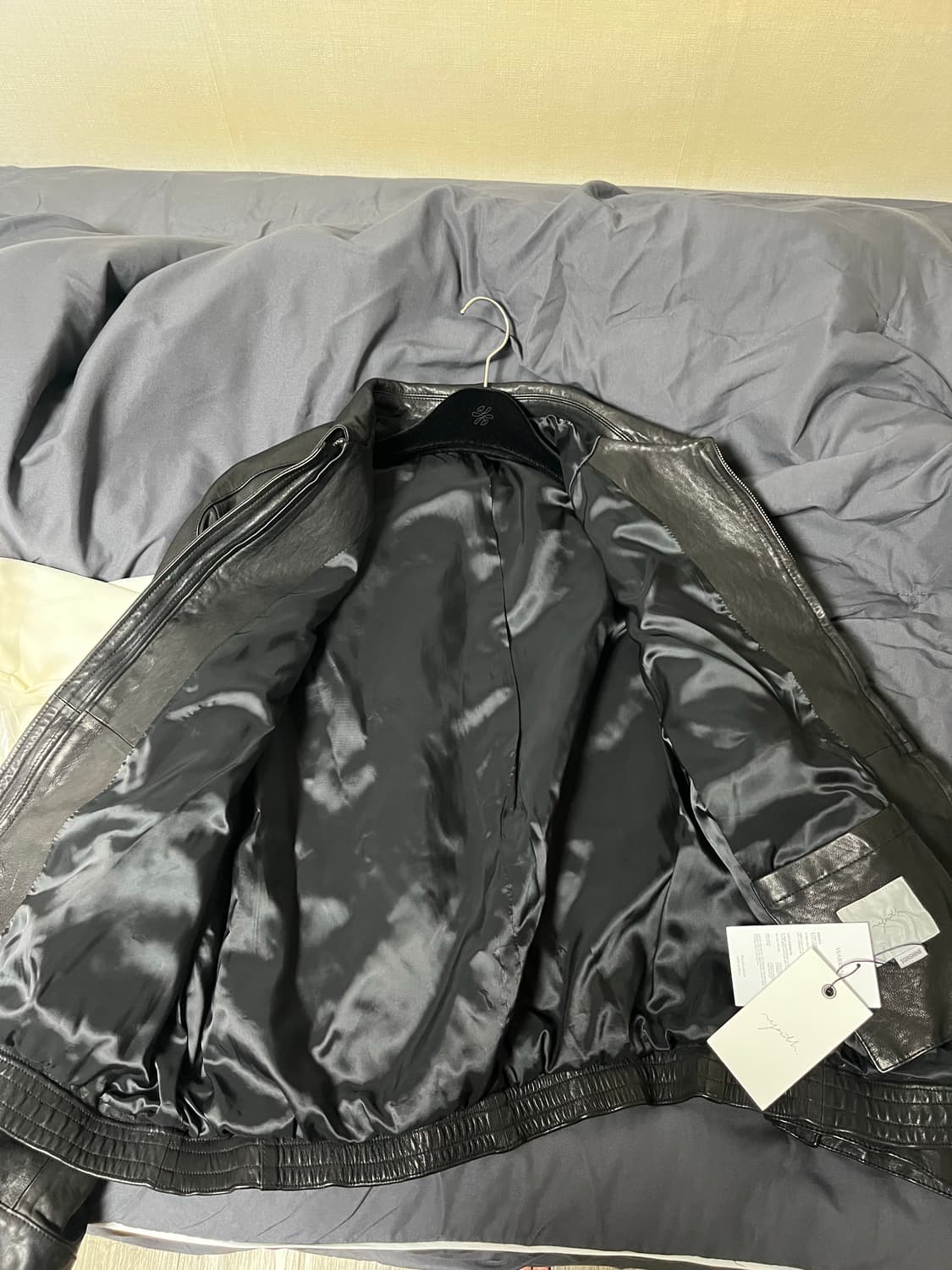 25FW 유스 워시드 레더 블루종 새상품 [S] 상품이미지5