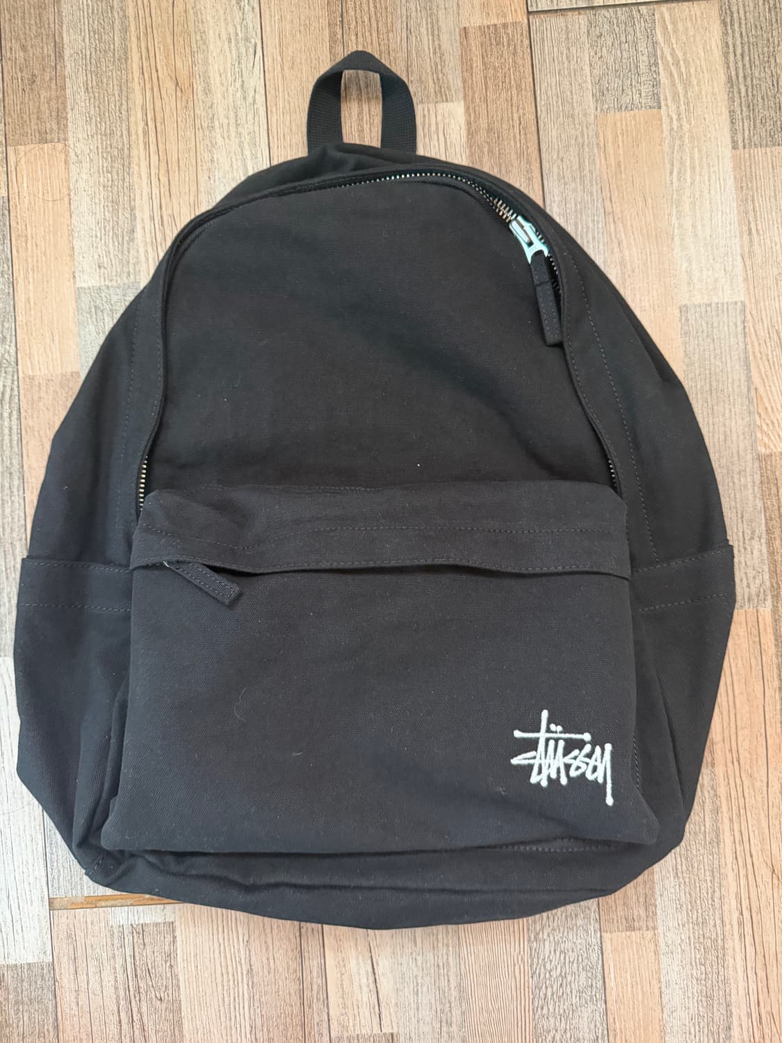 스투시 캔버스 백팩 워시드 블랙 상품이미지1